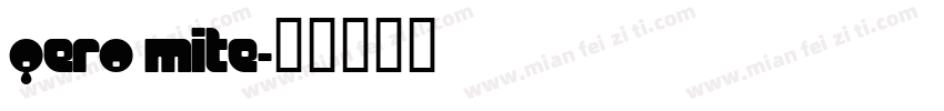 Qero Mite字体转换